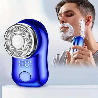 🪒Rechargeable Electric Mini Shaver | Portable USB Waterproof Beard Trimmer with LED Display